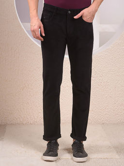 CRIMSOUNE CLUB - Men's Black Corduroy Trousers