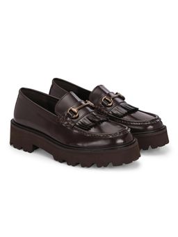 Delize - Women Brown Light Leather Loafers