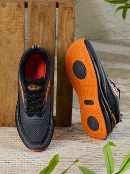 Campus - Men Grey SERLO Black Running Shoes