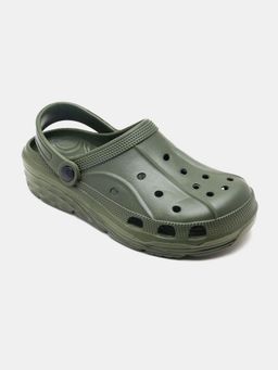 R&B - Men Green Eva Round Toe Clogs