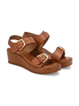 Delize - Women Brown Wedges Heels