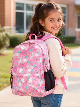 Yelloe - Pink Unicorn School Backpack For Girls