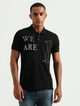 United Colors of Benetton - Mens Regular Fit Polo Collar Embroidery T-Shirt