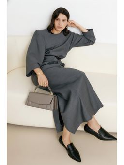 Akinna - Lia Top Handle Handbag with Detachable Strap - Taupe