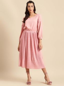 Dodo & Moa - Women Pink Solid Dress