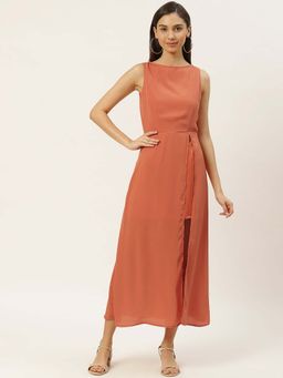Dodo & Moa - Women Orange Solid Dress