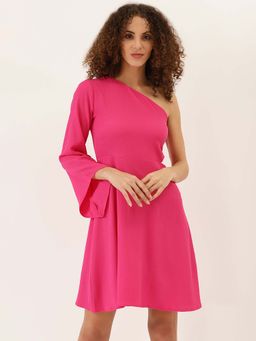 Dodo & Moa - Women Pink Solid Dress