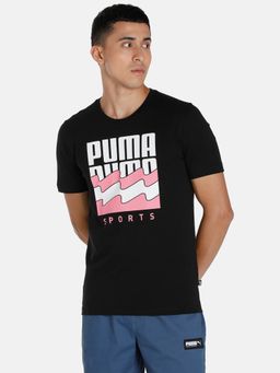 Puma - Summer Graphic Mens Black T-Shirt