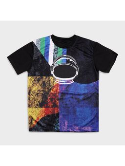 UMILDO - Active Wear Boy's Regular Fit T-Shirt- Black