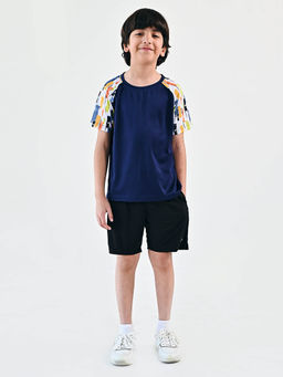 UMILDO - Active Wear Boy's Regular Fit T-Shirt- Navy