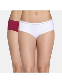 Zivame - Multicolor Low Rise Full Coverage Hipster Panty (Pack Of 2)