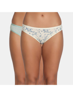 Zivame - Multicolor Low Rise Full Coverage Bikini Panty (Pack Of 2)