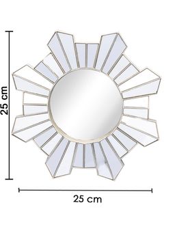 Voncasa - Decorative Round Wall Mirror For Home Living Room Bathroom Hall Bedroom (Pack of 3)