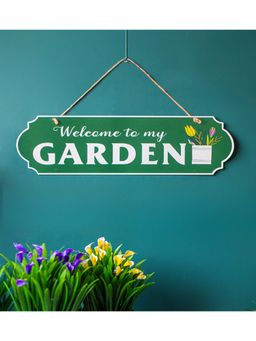 Voncasa - Welcome To My Garden Wall Hanging Plaque