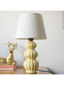 Voncasa - Stylish Light Yellow Table Lamp For Living Room & Bedroom Diwali Christmas Decoration