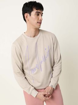 Rare Rabbit - Flocker Beige Sweatshirt