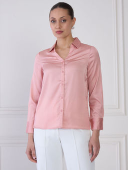 SALT Attire - Orbit-Peach Button Down Shirt