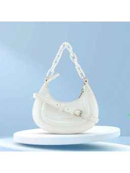 Fastrack - White Casual Sling Bag for Women