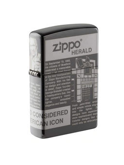 Zippo - Newsprint Design Windproof Pocket Lighter