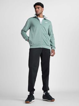 Puma - Green Solid Regular Fit Jacket and Joggers (Set of 2)