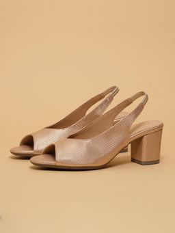 ERIDANI - Emi Rose Gold Slingback Sandal Heels
