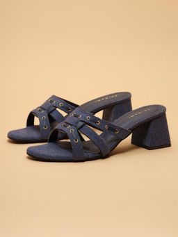 ERIDANI - Nomi Blue Casual Sandal Heels