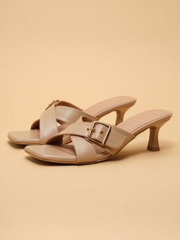 ERIDANI - Veronica Beige Casual Sandal Heels