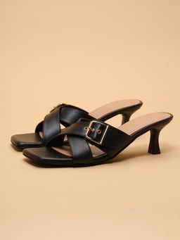 ERIDANI - Veronica Black Casual Sandal Heels