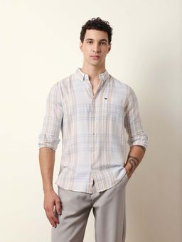 The Bear House - Men Checked Casual Full-Sleeve Shirt