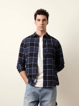 The Bear House - Men Checks Casual Full-Sleeve Shirt