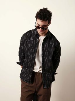 The Bear House - Men Printed Casual Full-Sleeve Shirt