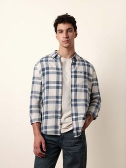 The Bear House - Men Checked Casual Full-Sleeve Shirt