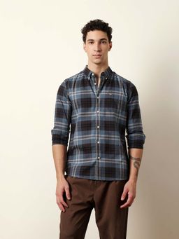 The Bear House - Men Checked Casual Full-Sleeve Shirt