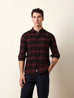 The Bear House - Men Checked Casual Full-Sleeve Shirt