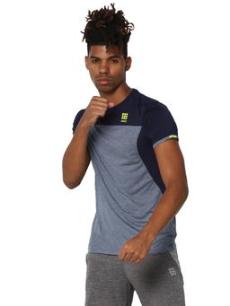 Rock.it - Men Blue Crew Neck Smart Fit T-Shirt