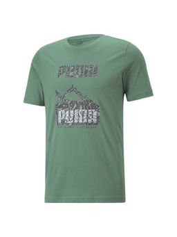 Puma - Open Road Graphic Mens Green T-Shirts