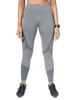The Souled Store - Tss Active Fighter Grey Printed Freestyle Leggings