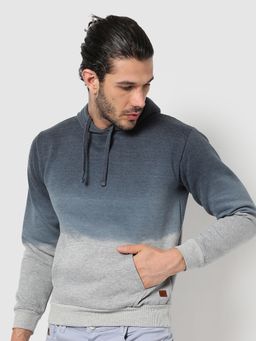 Campus Sutra - Colourblock Hoodie With Kangaroo Pocket