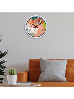 HomeTown - Momento Plastic Promo Wall Clock In Multi-Color