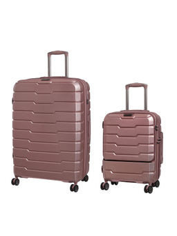 it luggage - Prosperous Metalic Pink Set of 2 28-20 Inches Expandable Hardsided TSA Trolley