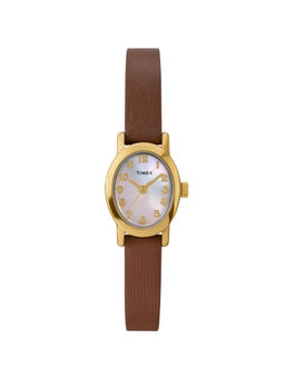 Timex - Cavatina Mother of Pearl Oval Dial Analog Women Watch - TW2W82500JQ (S)