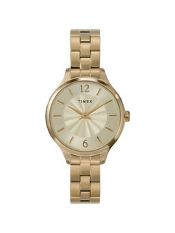 Timex - Peyton Gold-Tone Round Dial Analog Women Watch - TW2W98200UJ (M)