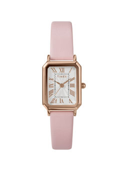Timex - Trend White Rectangle Dial Analog Women Watch - TW2Y011007I (S)