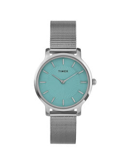 Timex - Transcend Tiffany Blue Round Dial Analog Women Bracelet Watch - TW2Y10100UJ (M)