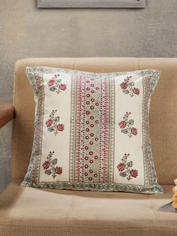 Fabindia - Gulbagh Hand Block Cotton Printed Cushion Cover