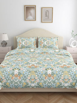 Haus & Kinder - House Of Bloom Cotton Flat 144 Tc Bedsheet with 2 Pillow Covers