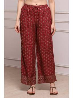 Biba - Red Printed Palazzo