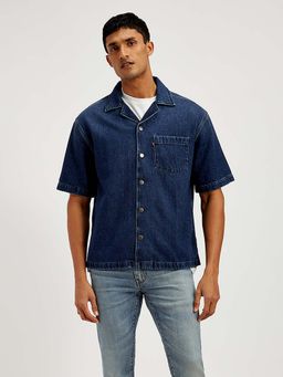 Levi's - Blue Men's Solid Relaxed Fit Shirt