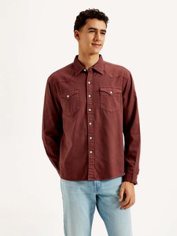 Levi's - Rust Men's Solid Slim Fit Shirt