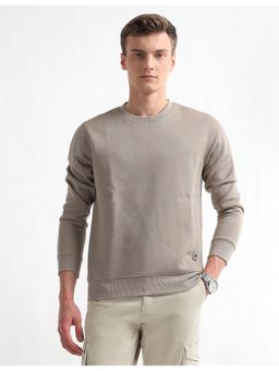 Arrow - Men's Textured Regular Fit Sweatshirt